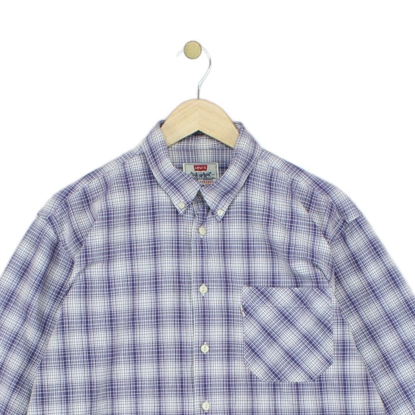 Mens Plaid Shirt Made In Portugal  Long Sleeve