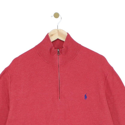Mens 1/4 Zip Jumper Classic Pima Cotton