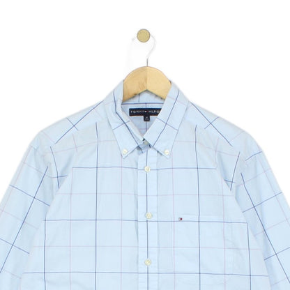 Mens Plaid Shirt Long Sleeve Button Up