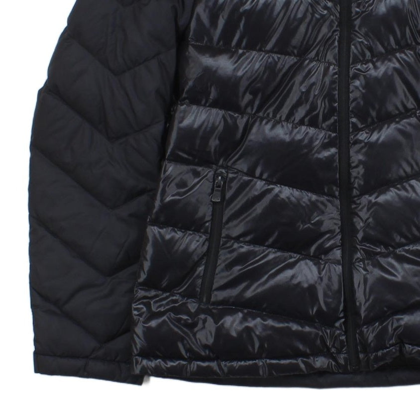 Womens Puffer Jacket Down Hooded Full Zip Quilted