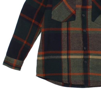 Mens Flannel Plaid Overshirt Long Sleeve