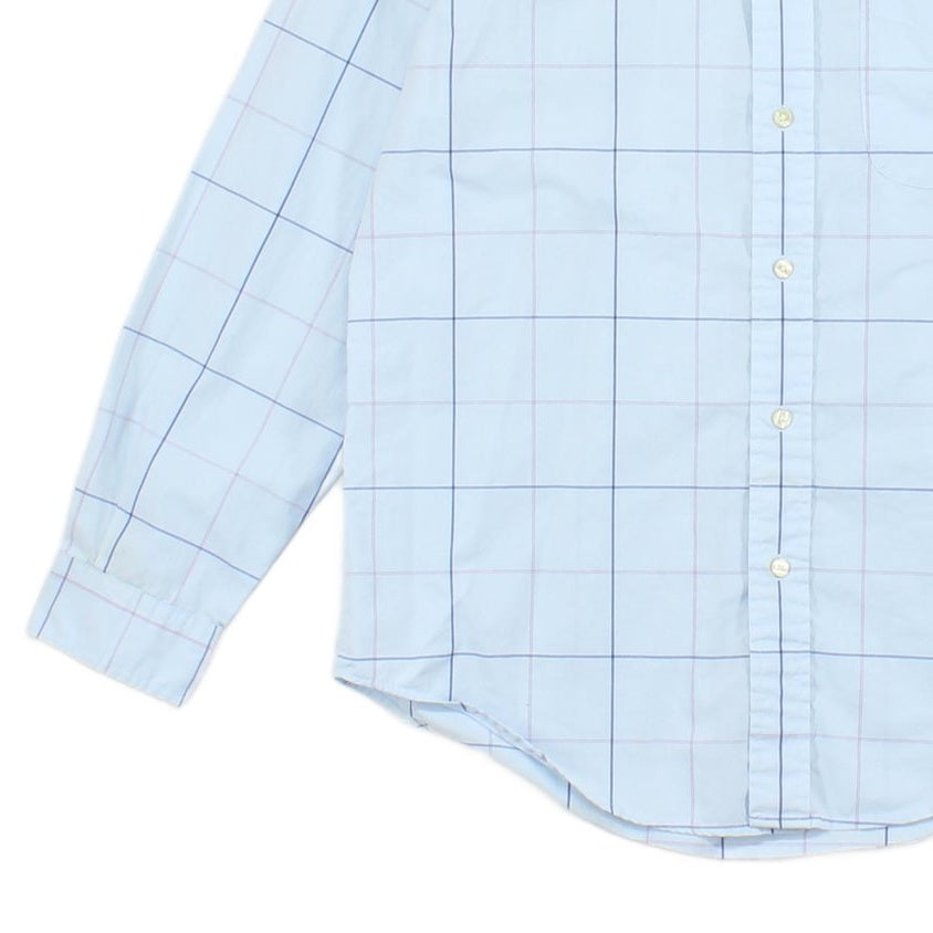 Mens Plaid Shirt Long Sleeve Button Up