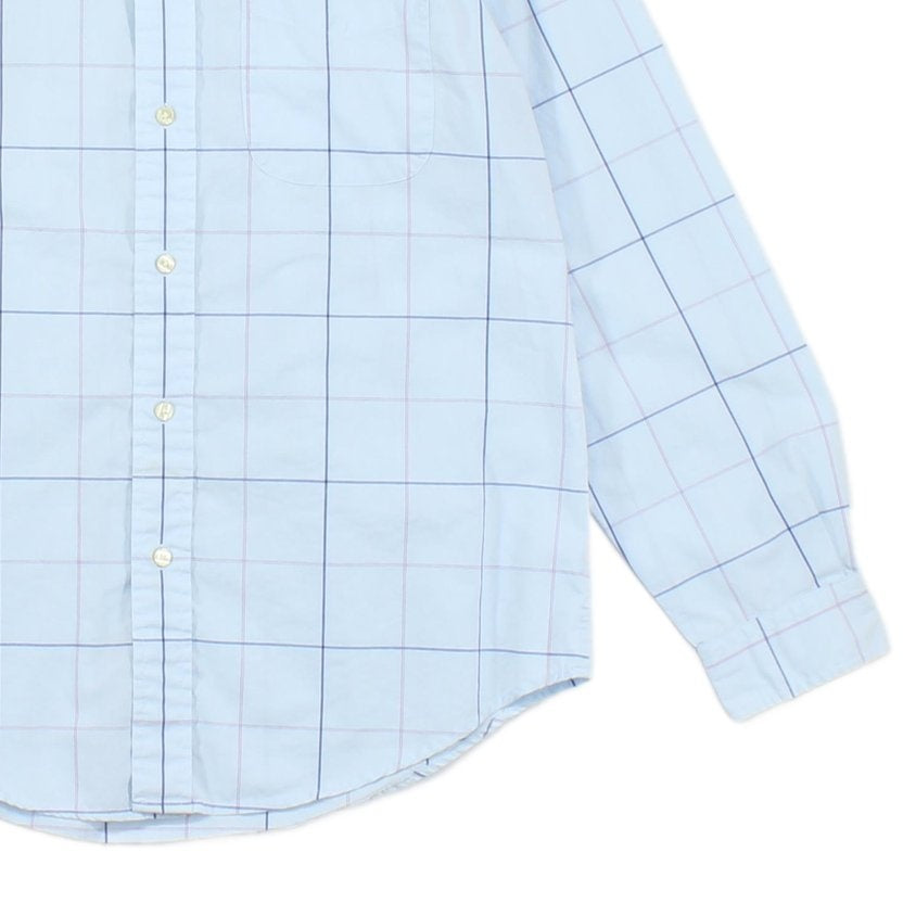 Mens Plaid Shirt Long Sleeve Button Up