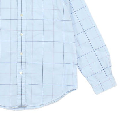 Mens Plaid Shirt Long Sleeve Button Up