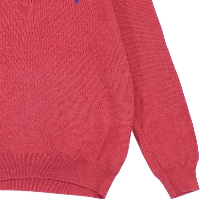Mens 1/4 Zip Jumper Classic Pima Cotton