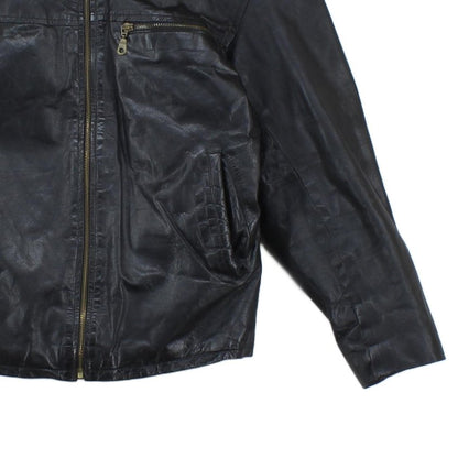 Mens Leather Jacket Full Zip