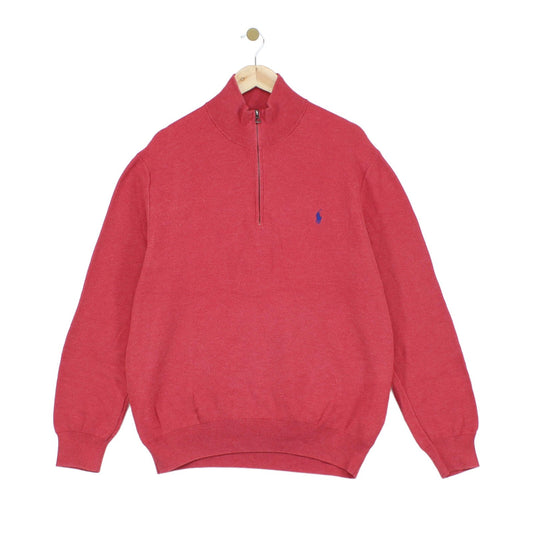 Mens 1/4 Zip Jumper Classic Pima Cotton