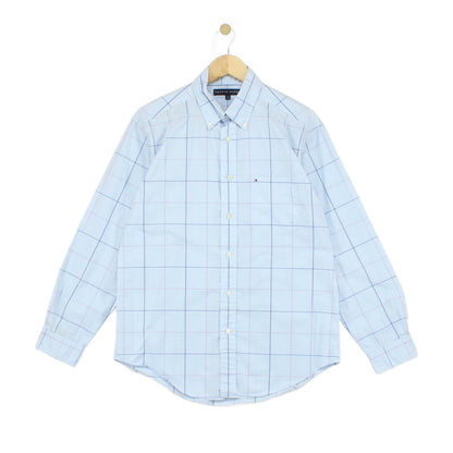 Mens Plaid Shirt Long Sleeve Button Up