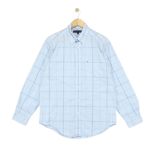 Mens Plaid Shirt Long Sleeve Button Up