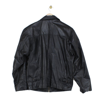 Mens Leather Jacket Full Zip