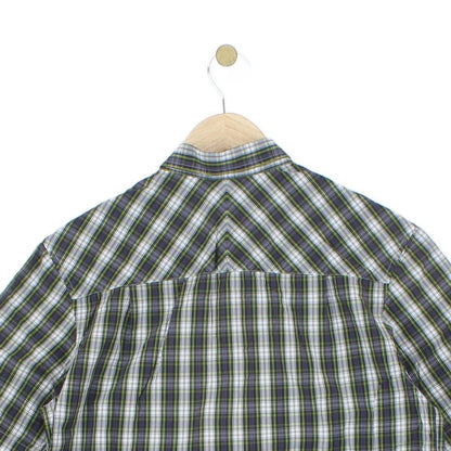 Mens Plaid Shirt Button Up Short Sleeve