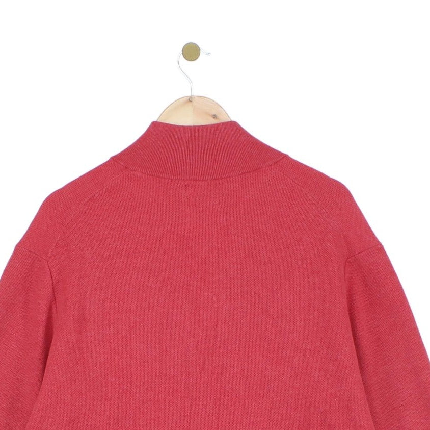 Mens 1/4 Zip Jumper Classic Pima Cotton