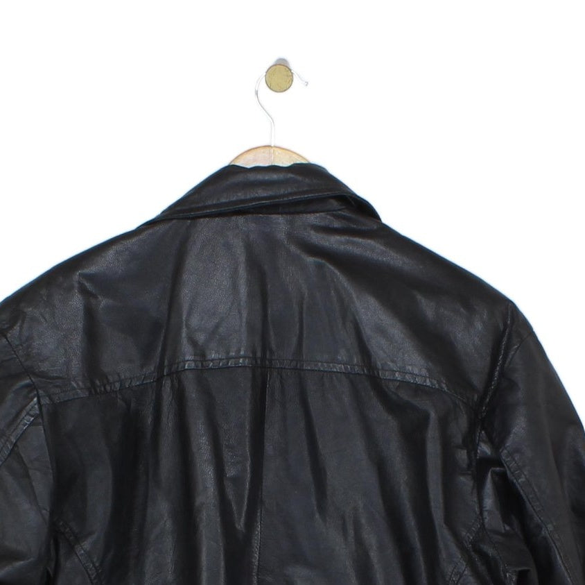Mens Leather Jacket Full Zip