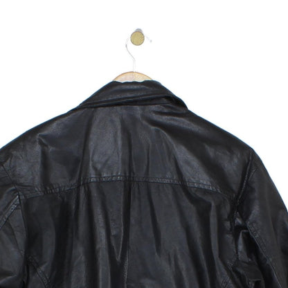 Mens Leather Jacket Full Zip