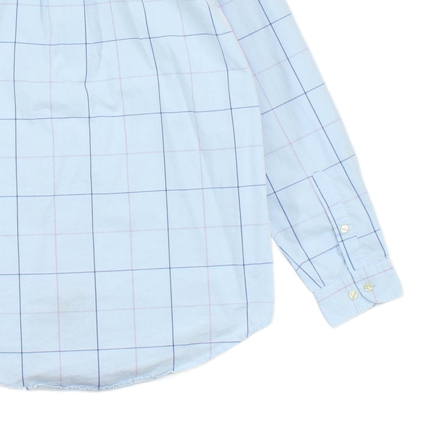 Mens Plaid Shirt Long Sleeve Button Up