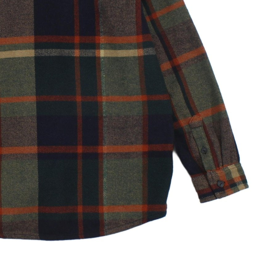 Mens Flannel Plaid Overshirt Long Sleeve