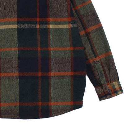 Mens Flannel Plaid Overshirt Long Sleeve