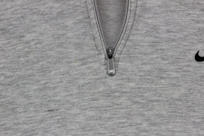 Mens 1/4 Zip Sweatshirt Oversized Swoosh Athletic
