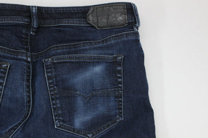Mens Buster Jeans Regular Slim Tapered Denim
