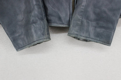 Womens Leather Jacket Biker Full Zip