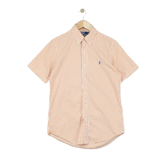 Mens Striped Shirt Custom Fit  Short Sleeve