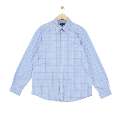 Mens Plaid Shirt Button Down Long Sleeve