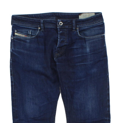 Mens Buster Jeans Regular Slim Tapered Denim