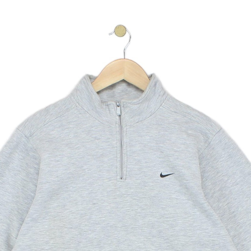 Mens 1/4 Zip Sweatshirt Oversized Swoosh Athletic