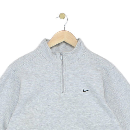 Mens 1/4 Zip Sweatshirt Oversized Swoosh Athletic