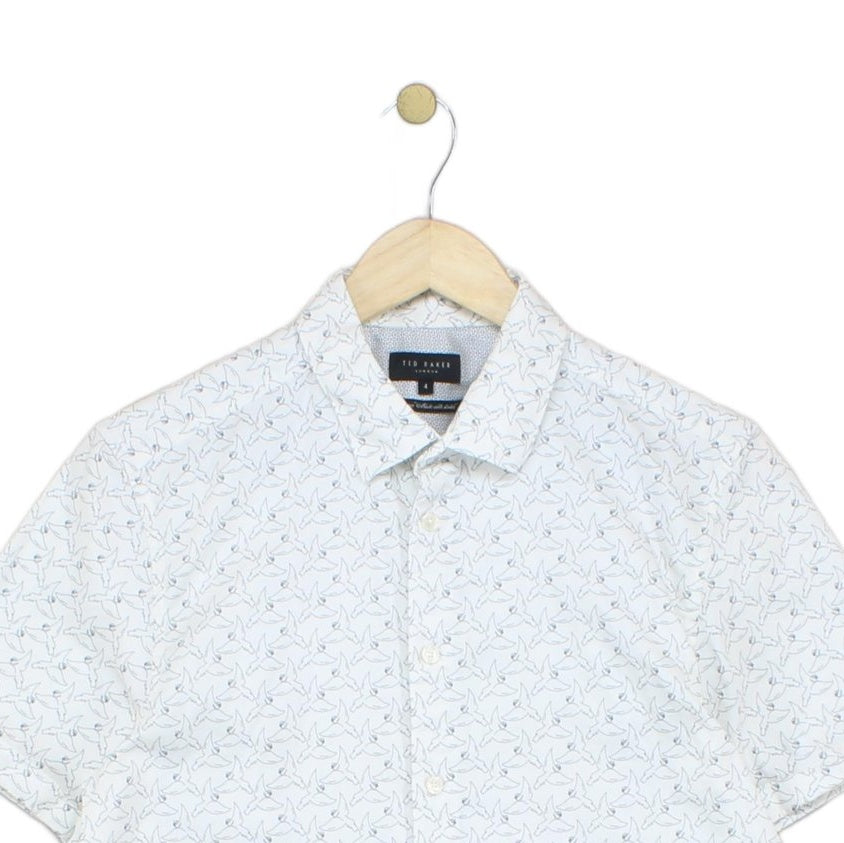 Mens Patterned Shirt Short Sleeve Lightweight