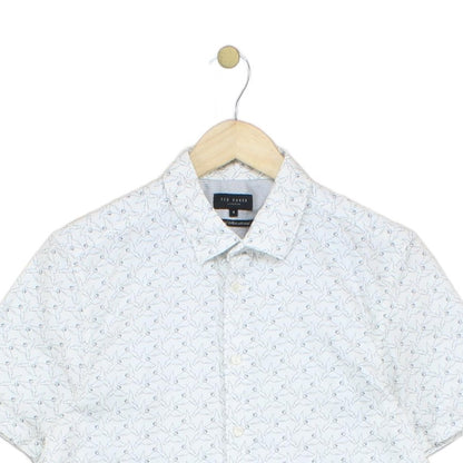 Mens Patterned Shirt Short Sleeve Lightweight