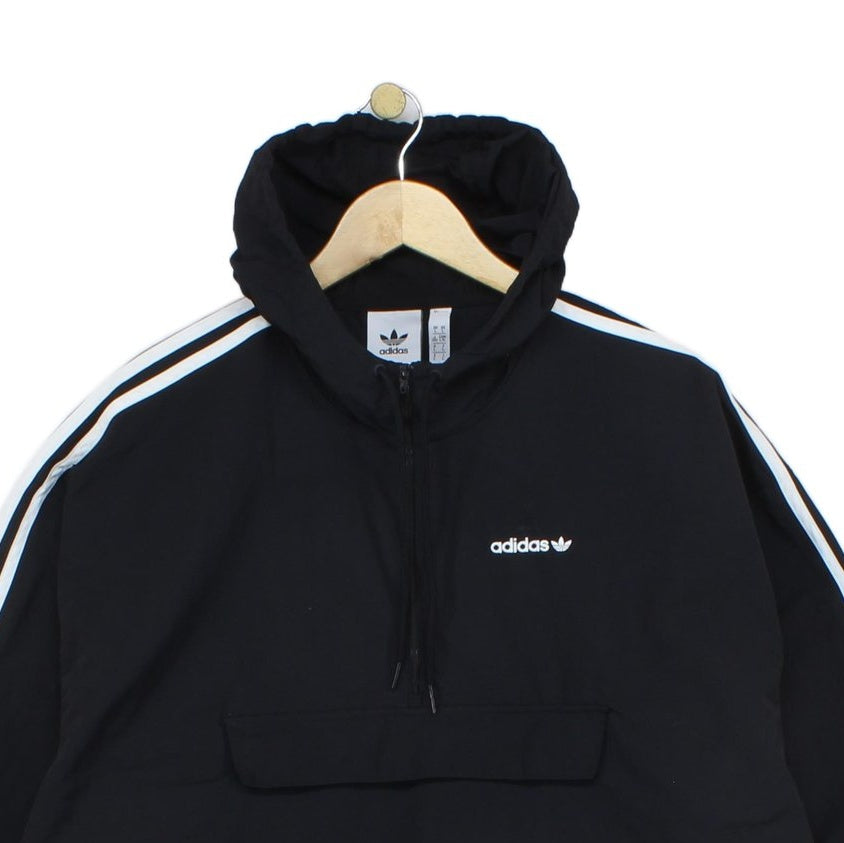 Mens Anorak Jacket Striped 1/4 Zip Lightweight