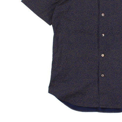 Mens Patterned Shirt Slim Fit Short Sleeve