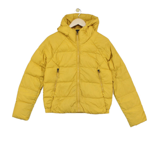 Womens Quilted Jacket Down Hooded Full Zip Winter