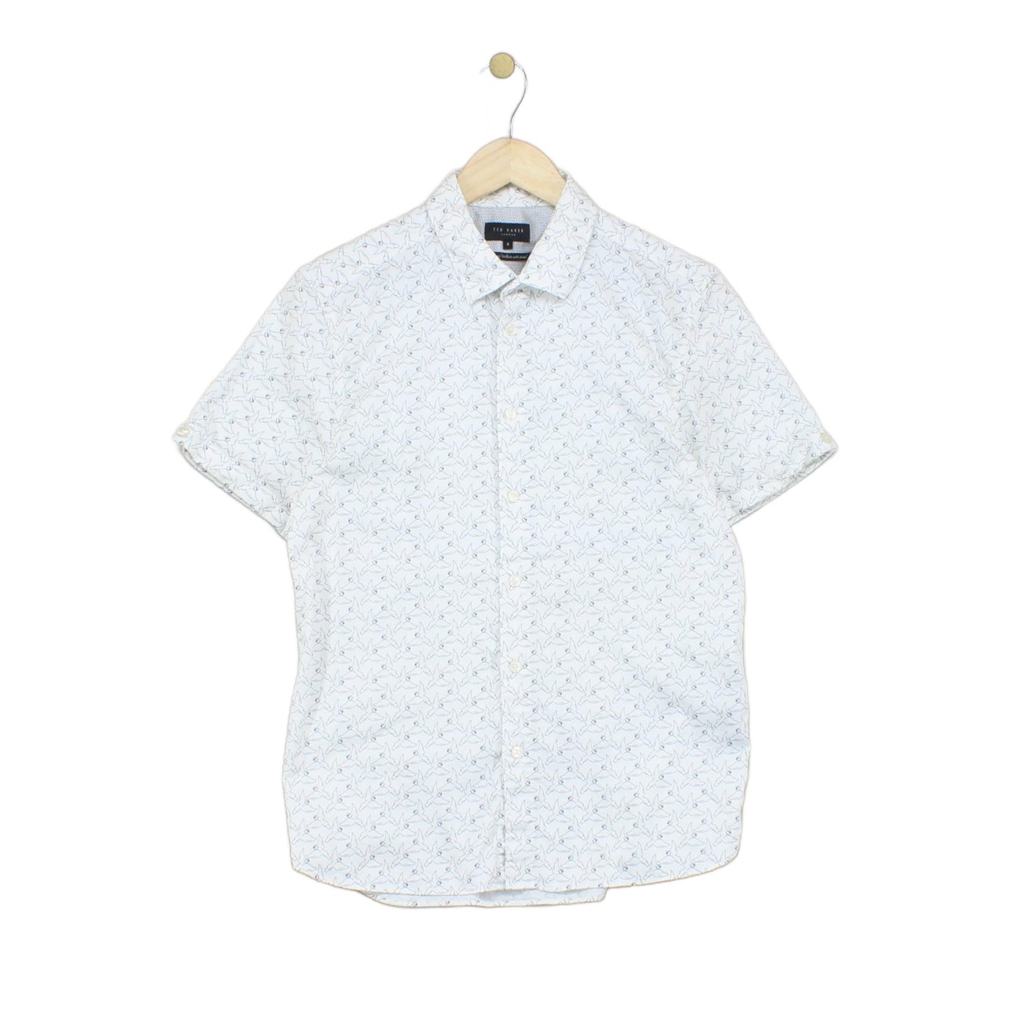 Mens Patterned Shirt Short Sleeve Lightweight