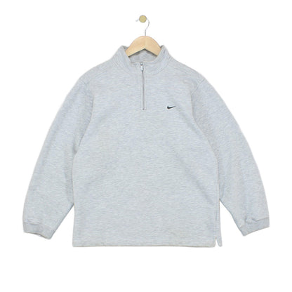 Mens 1/4 Zip Sweatshirt Oversized Swoosh Athletic