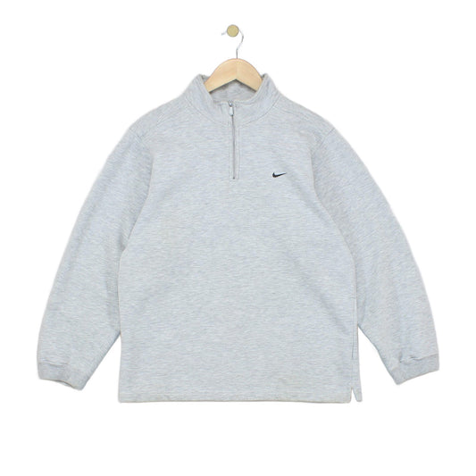 Mens 1/4 Zip Sweatshirt Oversized Swoosh Athletic