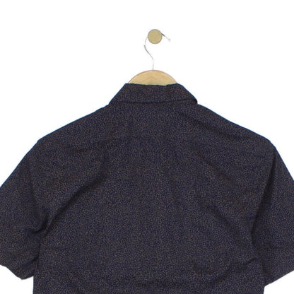 Mens Patterned Shirt Slim Fit Short Sleeve
