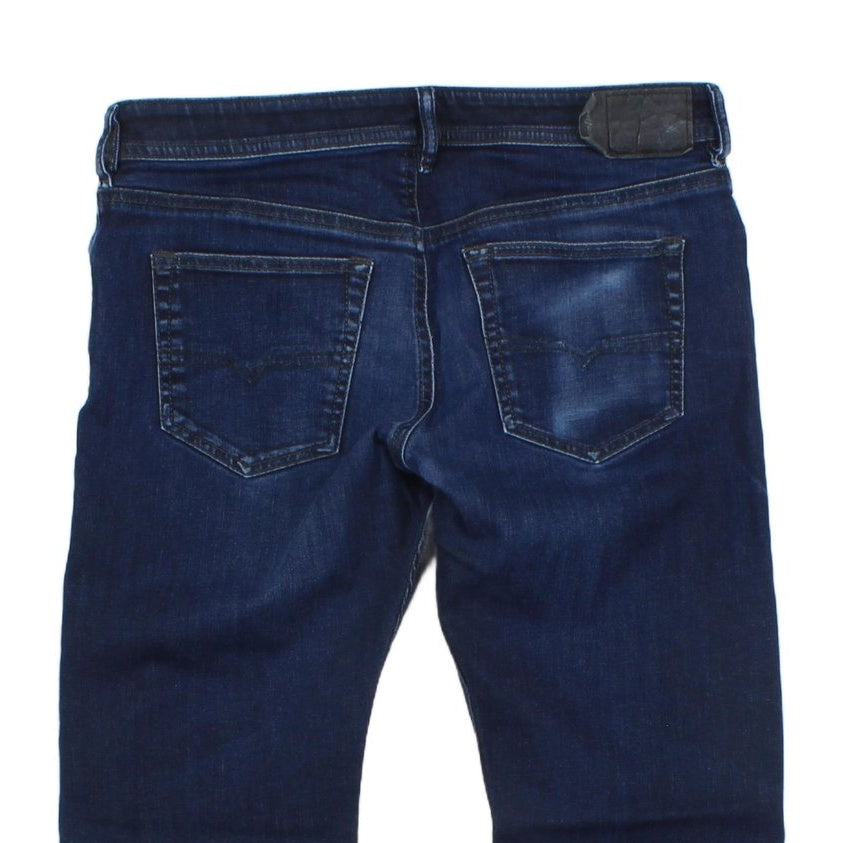 Mens Buster Jeans Regular Slim Tapered Denim