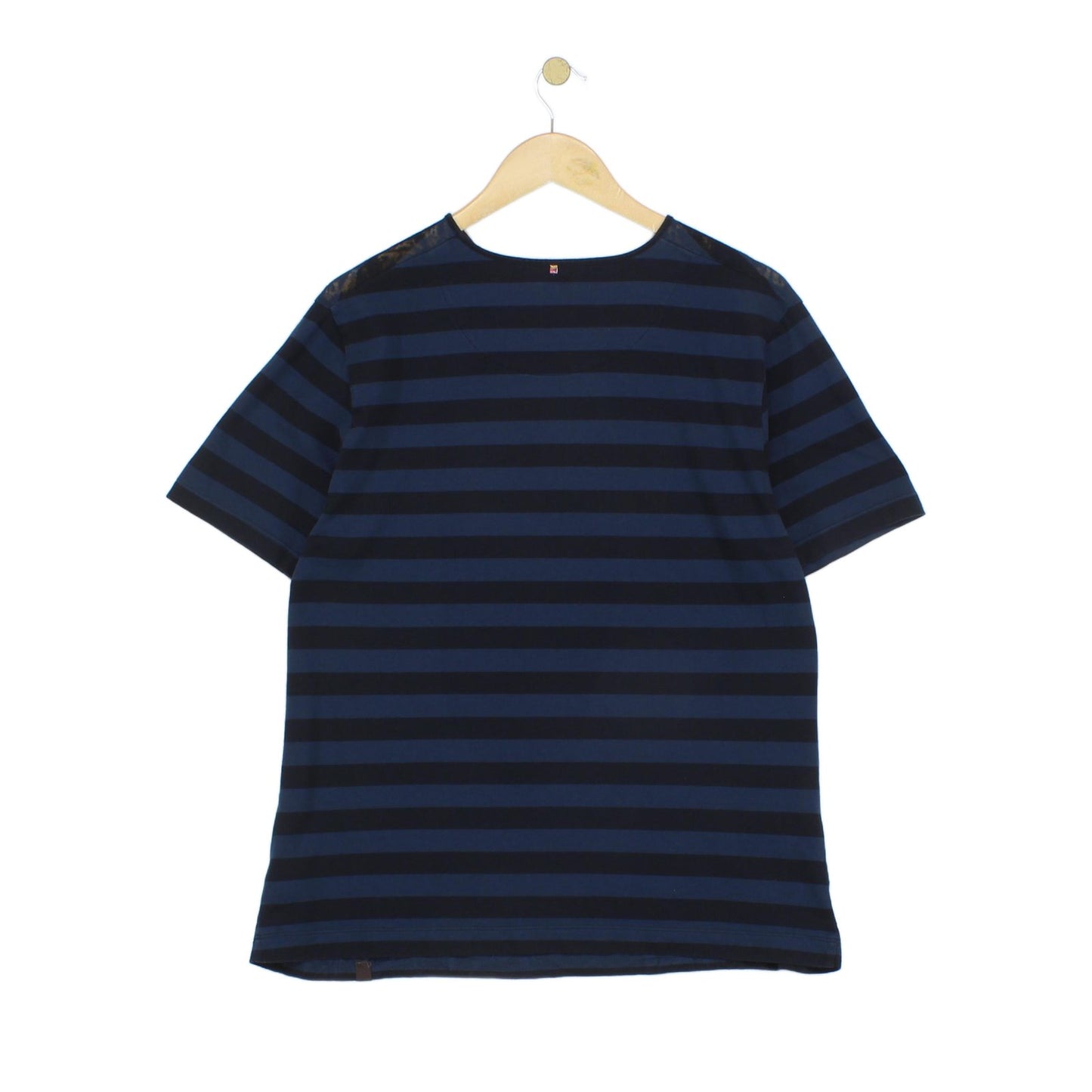 Mens Striped T-Shirt Transparent Lightweight