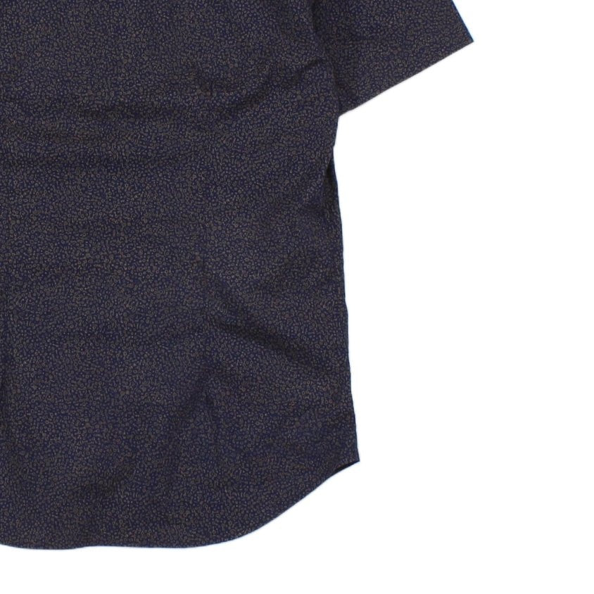 Mens Patterned Shirt Slim Fit Short Sleeve