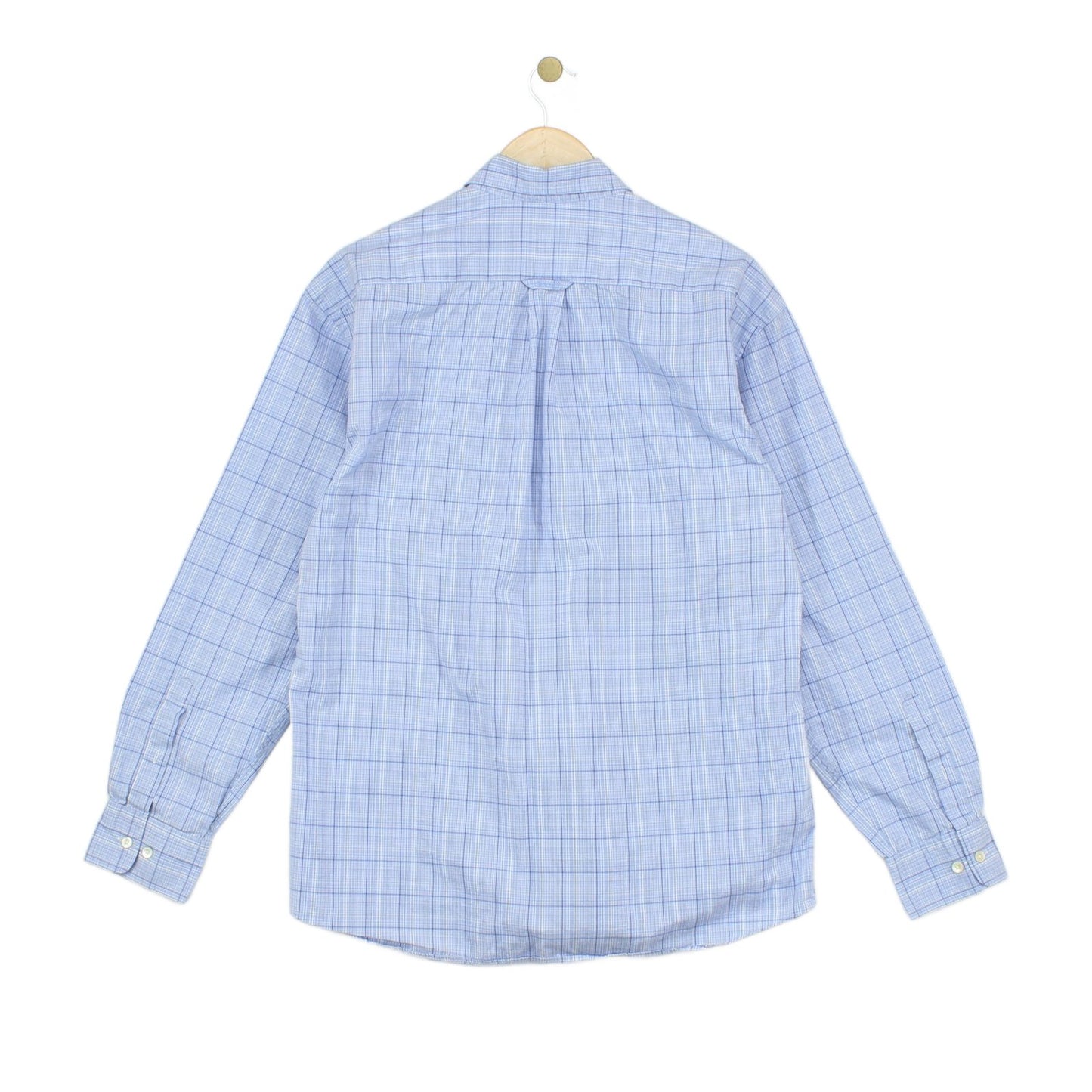 Mens Plaid Shirt Button Down Long Sleeve