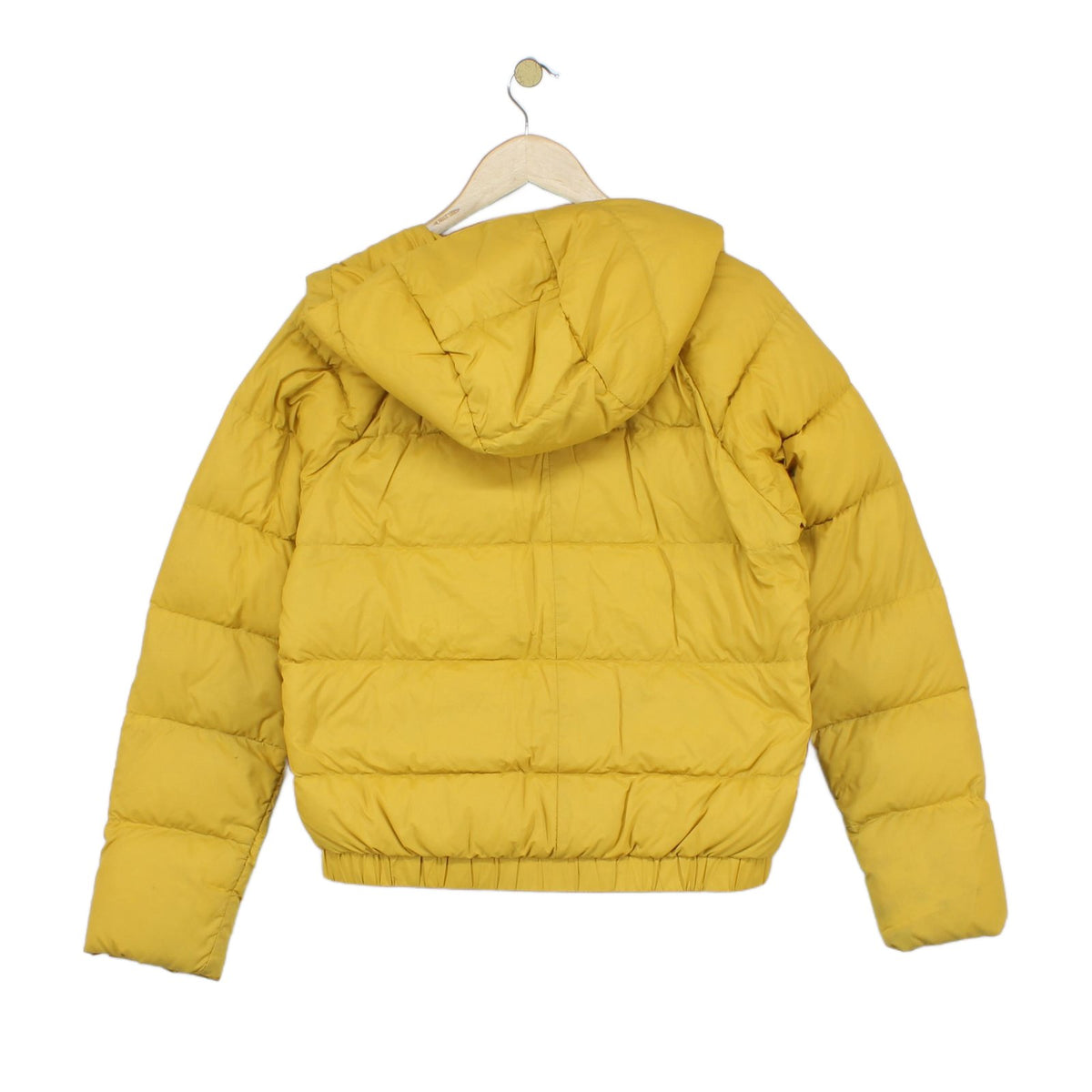 Womens Quilted Jacket Down Hooded Full Zip Winter