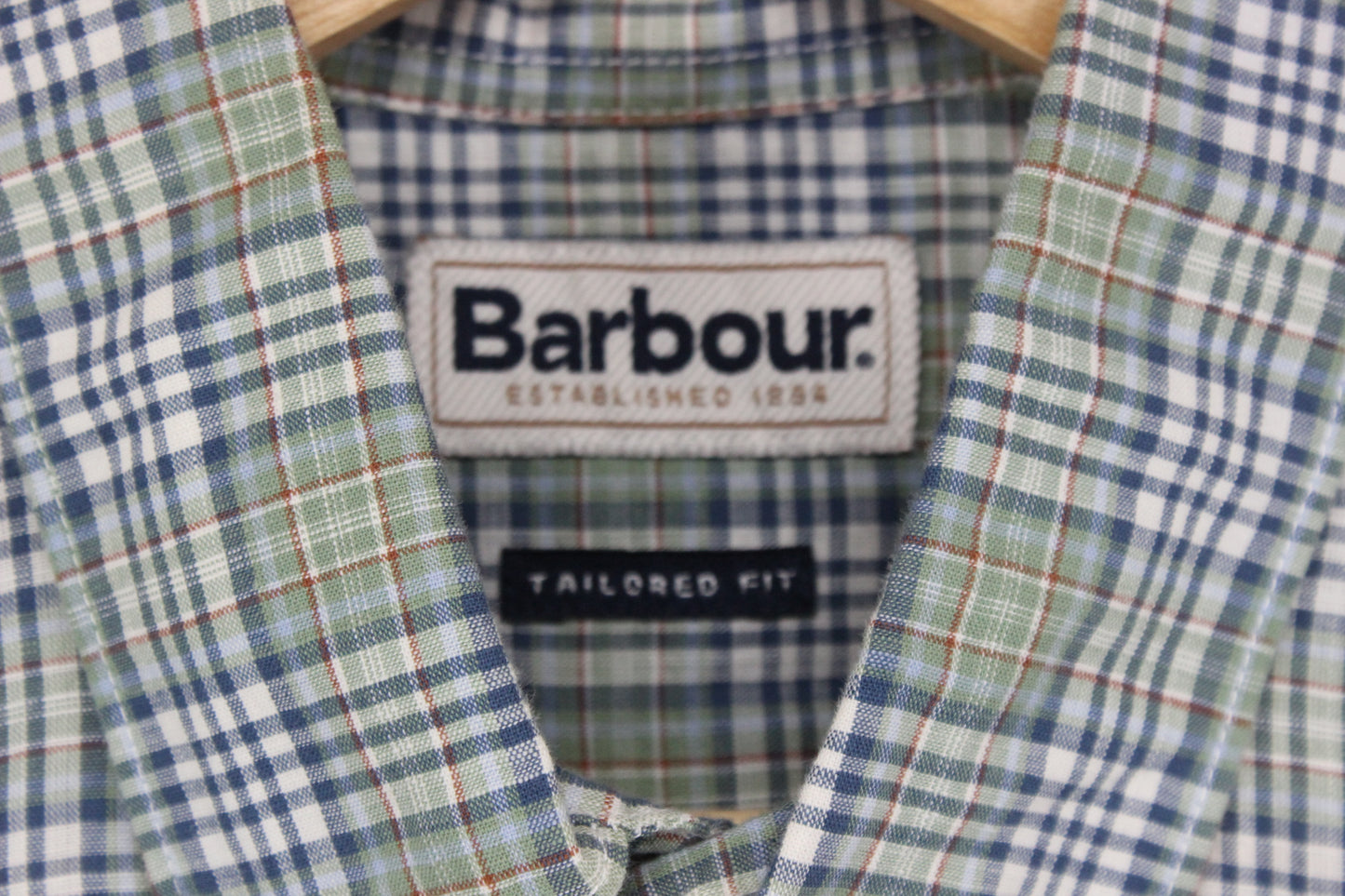 Mens Plaid Shirt Tailored Fit Long Sleeve Casual