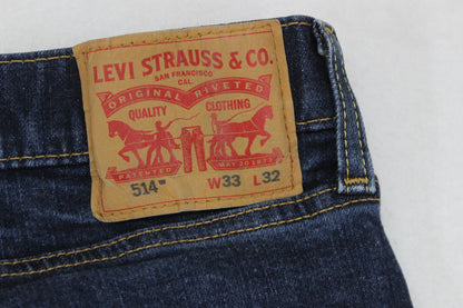 Mens 514 Jeans Straight Leg Denim Stretch