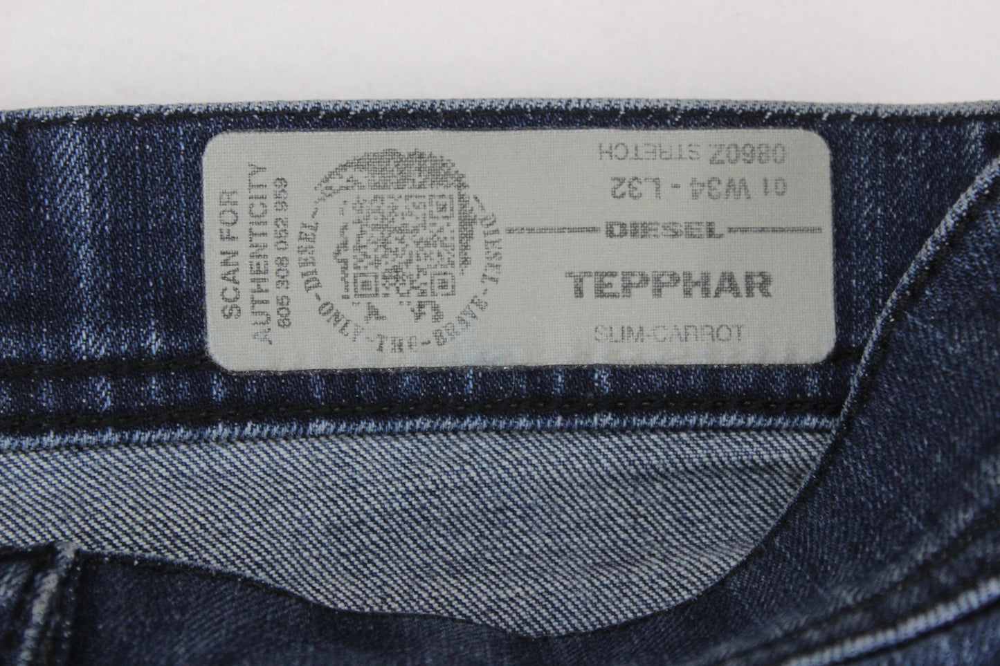 Mens Tepphar Jeans Carrot Fit Stretch Slim Denim