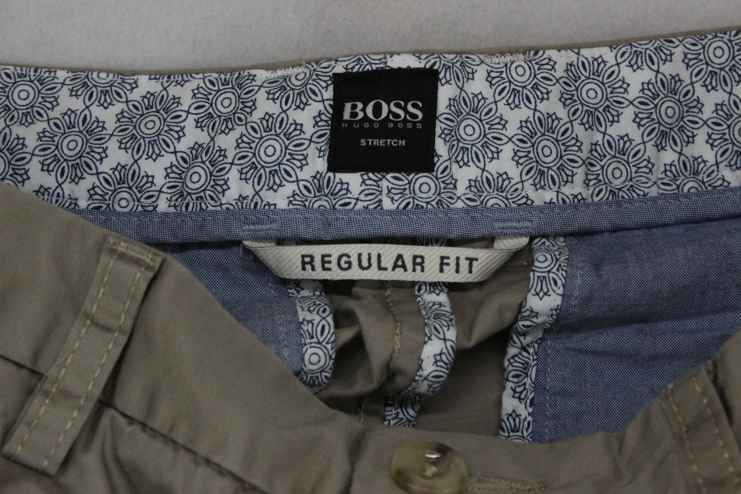 Mens Trousers Regular Fit Stretch
