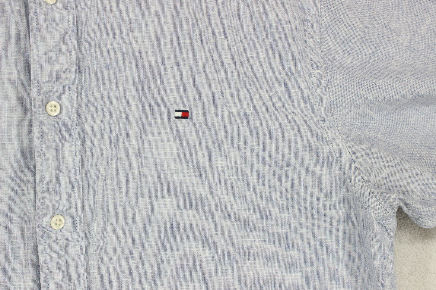 Mens Shirt Short Sleeve Cotton Linen