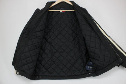Mens Biker Jacket Streetwear Big Logo