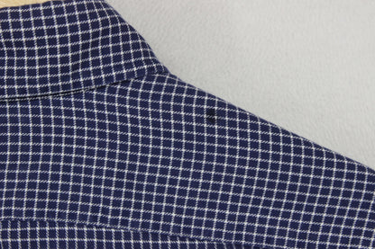 Mens Check Shirt Button Down Long Sleeve